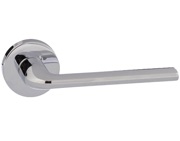 Atlantic Forme Milly Designer Lever On Round Minimal Rose, Polished Chrome - FMR133PC (sold in pairs)