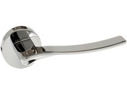 Atlantic Forme Olimpia Designer Lever On Round Minimal Rose, Polished Chrome - FMR280PC (sold in pairs)