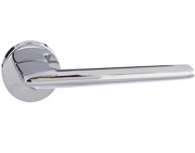 Atlantic Forme Boston Designer Lever On Round Minimal Rose, Polished Chrome - FMR422PC (sold in pairs)