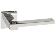 Atlantic Forme Ginevra Designer Lever On Square Minimal Rose, Polished Chrome - FMS430PC (sold in pairs)