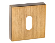 Atlantic Forme Standard Profile Escutcheon On Minimal Square Rose, Yester Bronze - FMSKYB (sold in pairs)