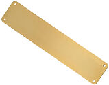 Eurospec Plain Stainless Steel Finger Plates ( 300mm x 75mm OR 500mm x 75mm), Satin PVD Stainless Brass - FPP1350SPVD