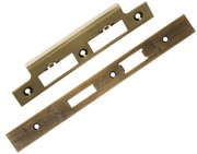 Eurospec Forend & Strike Pack For DLS DIN Euro Sash/Bathroom Lock, Antique Brass - FSF5017AB