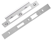 Eurospec Forend & Strike Pack For DLS DIN Euro Sash/Bathroom Lock, Polished Stainless Steel - FSF5017BSS