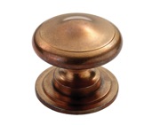 Carlisle Brass Fingertip Solid Cottage Cupboard Knob (38.5mm), Solid Bronze - FTD1275ABR