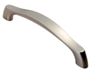 Carlisle Brass Fingertip Chunky Arched Grip Pull Handle (128mm Or 160mm C/C), Satin Nickel - FTD2080SN