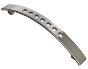 Carlisle Brass Fingertip Quadra Curved Bow Cabinet Pull Handle (128mm C/C), Satin Nickel - FTD272BSN