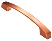 Carlisle Brass Fingertip Bridge Cabinet Pull Handle (160mm C/C), Satin Copper - FTD3165SCO