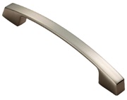 Carlisle Brass Fingertip Bridge Cabinet Pull Handle (128mm OR 160mm C/C), Satin Nickel - FTD3165SN