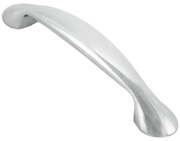 Carlisle Brass Fingertip Platypus Bow Cabinet Pull Handle (128mm C/C), Polished Chrome - FTD343CP