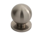 Carlisle Brass Fingertip Stainless Steel Spherical Cupboard Knob, Satin Nickel - FTD425SN
