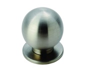 Carlisle Brass Fingertip Stainless Steel Spherical Cupboard Knob, Satin Stainless Steel - FTD425SS