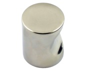 Carlisle Brass Fingertip Stainless Steel Cylindrical Cupboard Knob, Polished Stainless Steel - FTD430PS