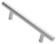 Carlisle Brass Fingertip Steel T Bar Cabinet Handle (Multiple Sizes), Polished Chrome - FTD445CP