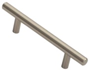 Carlisle Brass Fingertip Steel T Bar Cabinet Handle (Multiple Sizes), Satin Nickel - FTD445SN