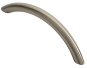 Carlisle Brass Fingertip Bow Handle (Multiple Sizes), Satin Nickel - FTD450SN