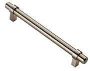 Carlisle Brass Fingertip Rail Cabinet Pull Handle (160mm Or 320mm C/C), Satin Nickel - FTD495SN