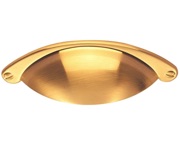 Carlisle Brass Traditional Cupboard Cup Pull Handle (64mm C/C), Satin Brass - FTD555SB