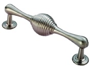 Carlisle Brass Fingertip Reeded Pull Handle (128mm C/C), Satin Nickel - FTD605RSN