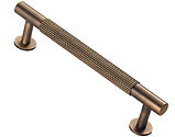 Carlisle Brass Fingertip Lines Cupboard Pull Handles (128mm, 160mm, 224mm OR 320mm c/c), Antique Brass - FTD710BAB