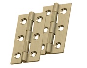 Carlisle Brass Fingertip Cabinet Hinges (64mm x 35mm), Self Coloured - FTD800SCOL (sold in pairs)