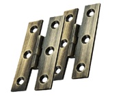 Carlisle Brass Fingertip H Pattern Hinges (64mm x 35mm), Antique Brass - FTD810AB (sold in pairs)