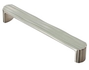 Carlisle Brass Fingertip Cadurci Cabinet Pull Handle (160mm C/C), Satin Nickel - FTD923CSN