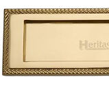 Heritage Brass Georgian Rope Letter Plate (10