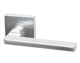 Intelligent Hardware Gemini Door Handles On Square Rose, Polished Chrome - GEM.09.PCP (sold in pairs)