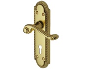 Heritage Brass Gainsborough Polished Brass Door Handles - G010-PB (sold in pairs)