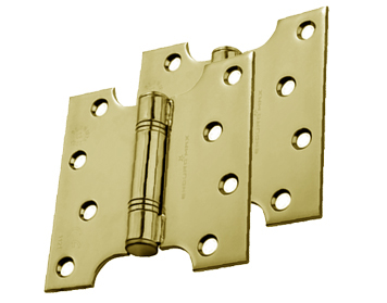 Eurospec Enduromax Grade 13 Parliament Hinges, 4, 5 Or 6 Inch, PVD Stainless Brass - H2N1424PVD (sold in pairs)