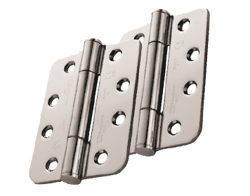 Eurospec Enduromax 4 Inch Grade 14 Concealed Bearing Triple Knuckle Radius Hinges, (Various Finishes) - H3N1207/14/R (sold in pairs)