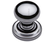 Heritage Brass Hampstead Mortice Door Knobs, Polished Chrome - HAM8361-PC (sold in pairs)