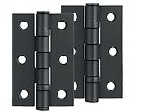 Intelligent Hardware 3 Inch Steel Ball Bearing Butt Hinges, Black - HBB.75.BLK (sold in pairs)