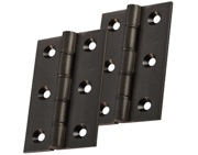 Carlisle Brass 3 Inch Double Phosphor Bronze Washered Hinges, Matt Bronze - HDPBW21MBRZ (sold in pairs)