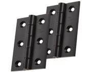 Carlisle Brass 3 Inch Double Phosphor Bronze Washered Hinges, Matt Black - HDPBW21MB (sold in pairs)