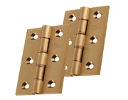 Carlisle Brass 3 Inch Double Phosphor Bronze Washered Hinges, Satin Brass - HDPBW21SB (sold in pairs)