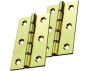 Carlisle Brass 3 Inch Double Phosphor Bronze Washered Hinges, Polished Brass - HDPBW21 (sold in pairs)