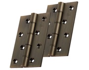 Carlisle Brass 4 Inch Double Phosphor Bronze Washered Hinges, Antique Brass - HDPBW61AB (sold in pairs)