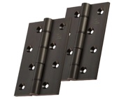 Carlisle Brass 4 Inch Double Phosphor Bronze Washered Hinges, Matt Bronze - HDPBW61MBRZ (sold in pairs)