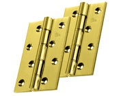 Carlisle Brass 4 Inch Double Phosphor Bronze Washered Hinges, Polished Brass - HDPBW61 (sold in pairs)