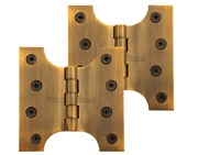 Heritage Brass 4 Inch Parliament Hinges, Antique Brass - HG99-385-AT (sold in pairs)