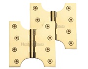 Heritage Brass 4 Inch Parliament Hinges, Polished Brass - HG99-385-PB (sold in pairs)