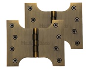Heritage Brass 5 Inch Parliament Hinges, Antique Brass - HG99-390-AT (sold in pairs)