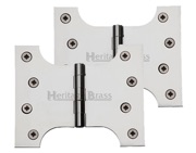 Heritage Brass 5 Inch Parliament Hinges, Polished Chrome - HG99-390-PC (sold in pairs)