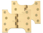 Heritage Brass 5 Inch Parliament Hinges, Satin Brass - HG99-390-SB (sold in pairs)