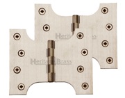 Heritage Brass 5 Inch Parliament Hinges, Satin Nickel - HG99-390-SN (sold in pairs)