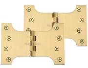 Heritage Brass 6 Inch Parliament Hinges, Satin Brass - HG99-395-SB (sold in pairs)