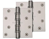 Heritage Brass 3 Inch Heavier Duty Double Phosphor Washered Butt Hinges, Polished Nickel - HG99-405-PNF (sold in pairs)