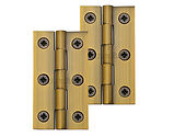 Heritage Brass Extruded Brass Cabinet Hinges (Various Sizes), Antique Brass - HG99-110-AT (sold in pairs)